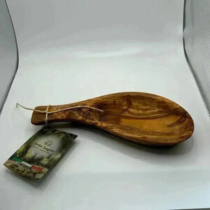8”x3 1/4” olive wood bowl hand crafted NWT ARTE LEGNO HANDCRAFTED PIECE